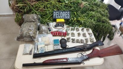 Polícia encontra plantação de maconha e prende homem armado em Penedo