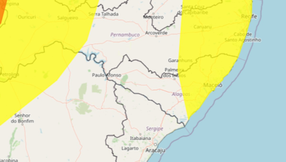 Chuvas intensas: Inmet emite alerta para 59 municípios de Alagoas nesta quinta (5)