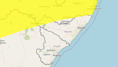 Alerta de chuvas intensas atinge 15 cidades de AL nesta segunda; veja quais