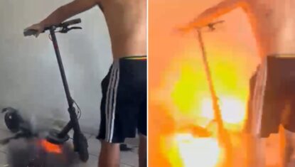 Vídeo: patinete elétrico explode em apartamento em Maceió