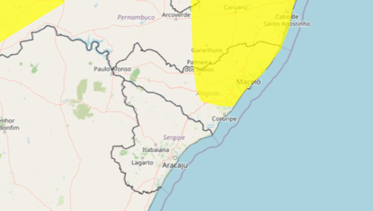 Alerta de chuva: Inmet prevê até 50 mm em 63 cidades de AL