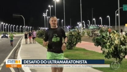 Ultramaratonista de Arapiraca corre 50 km para comemorar os 50 anos de vida; há um ano